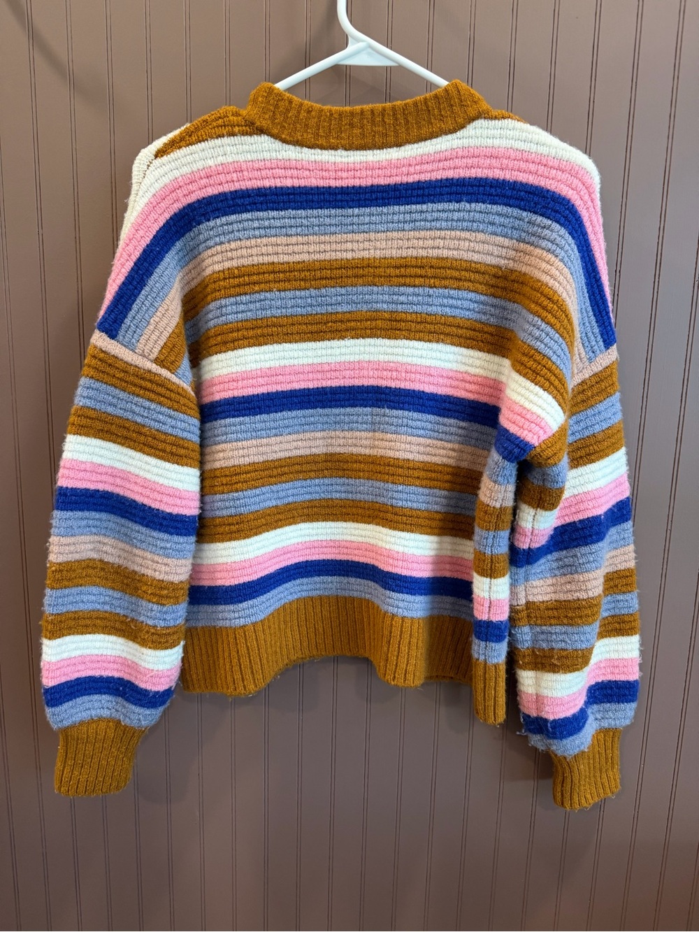 Madewell Striped Button-Front Sweater Cardigan - Picture 2 of 4